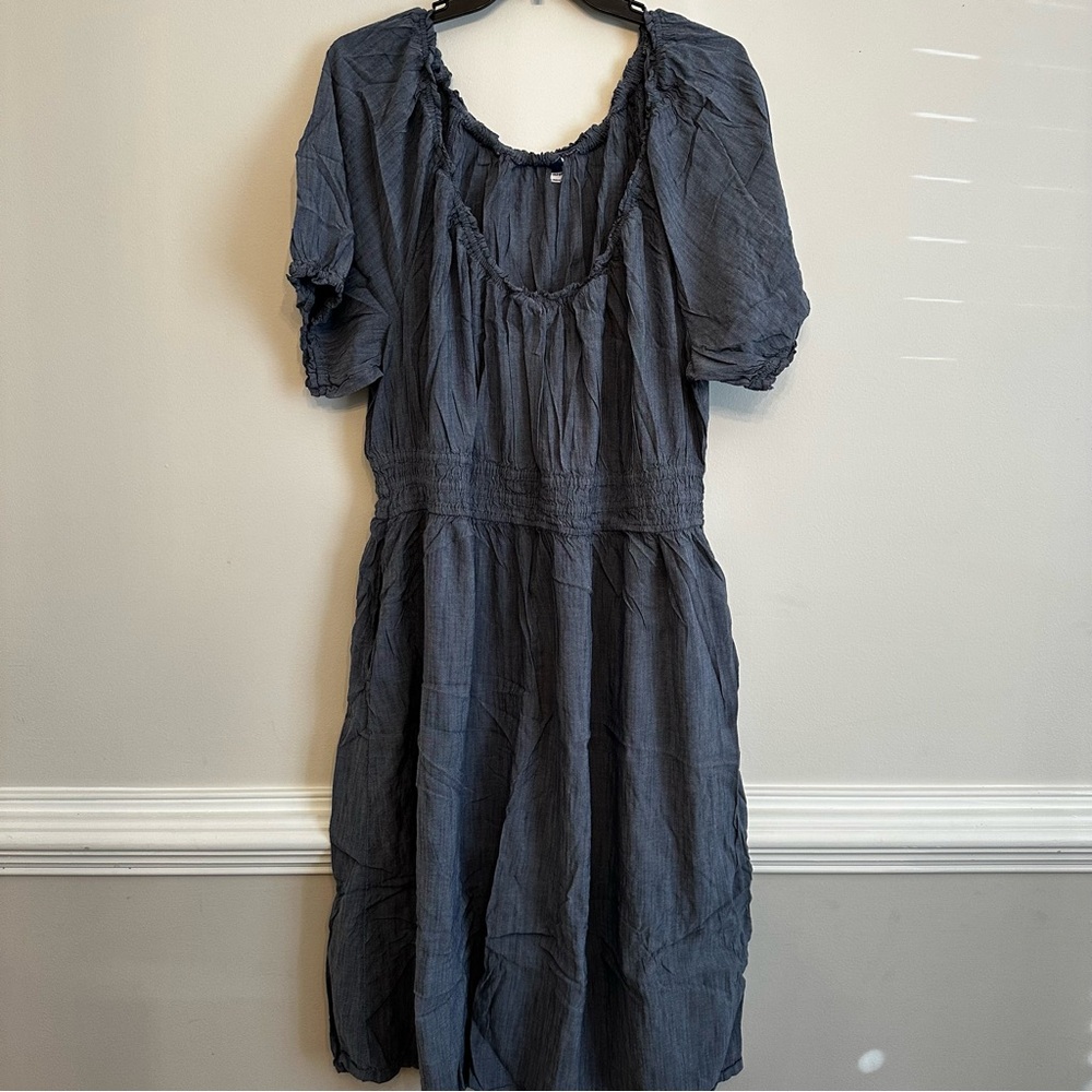 Old Navy Slate Blue Midi Dress